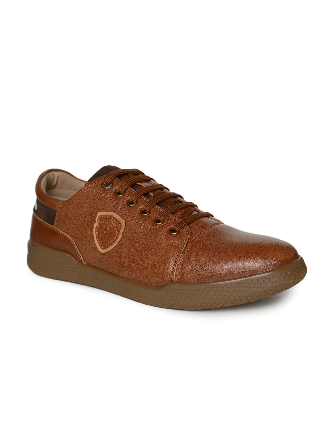 

Buckaroo Men ELIAZAR Textured Leather Sneakers, Tan