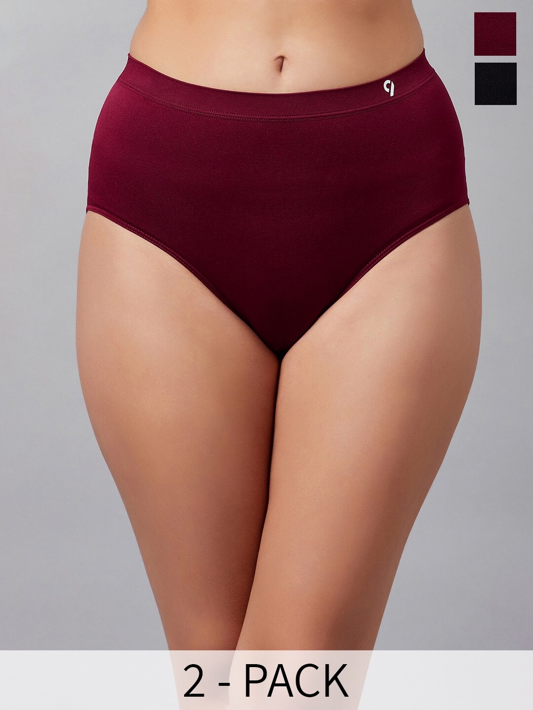 

C9 AIRWEAR Pack Of 2 Seamless Hipster Briefs MY1190_PACK6, Maroon