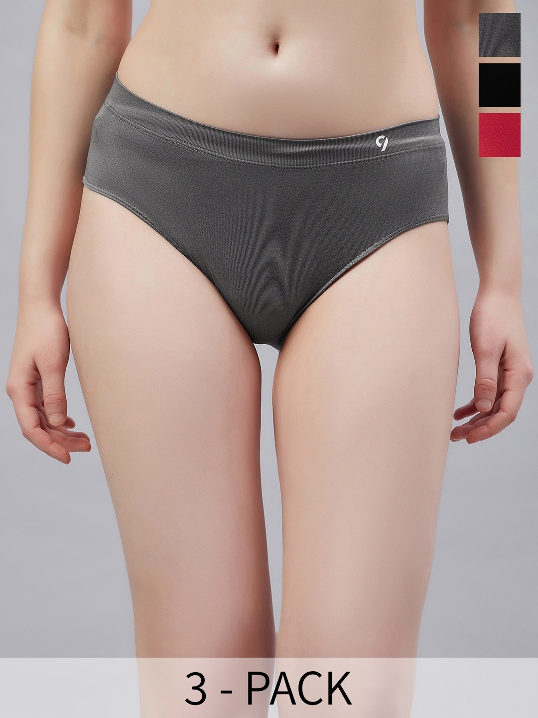 

C9 AIRWEAR Pack Of 3 Seamless Bikini Briefs, Red
