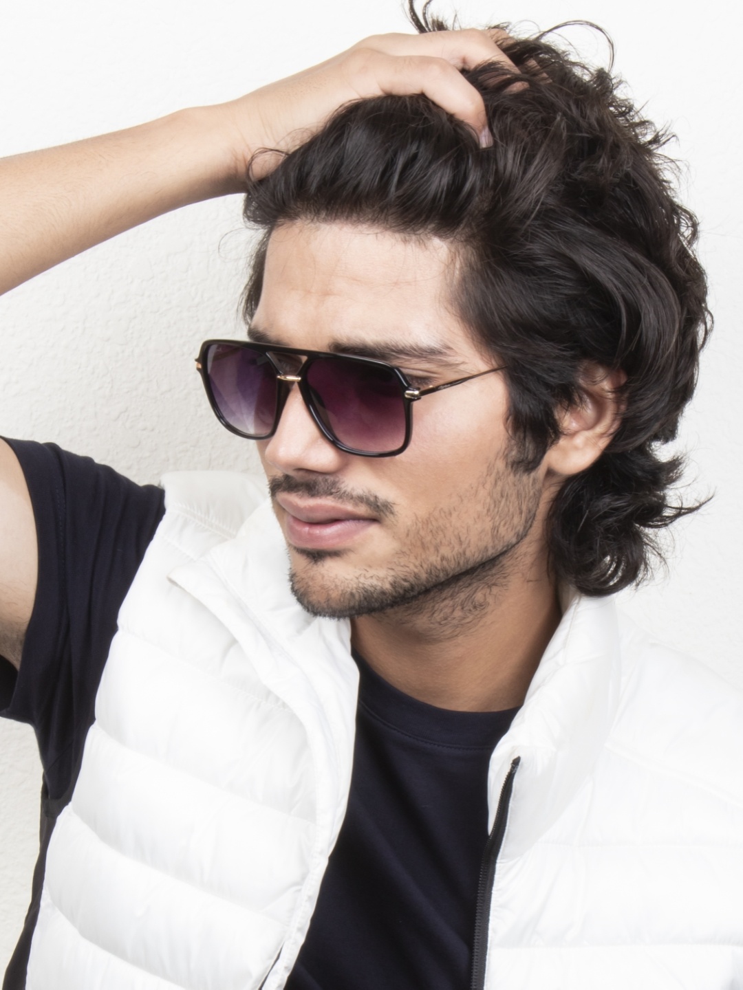 

Ted Smith Unisex Aviator Sunglasses with UV Protected Lens TSF-DRIP_C3, Purple