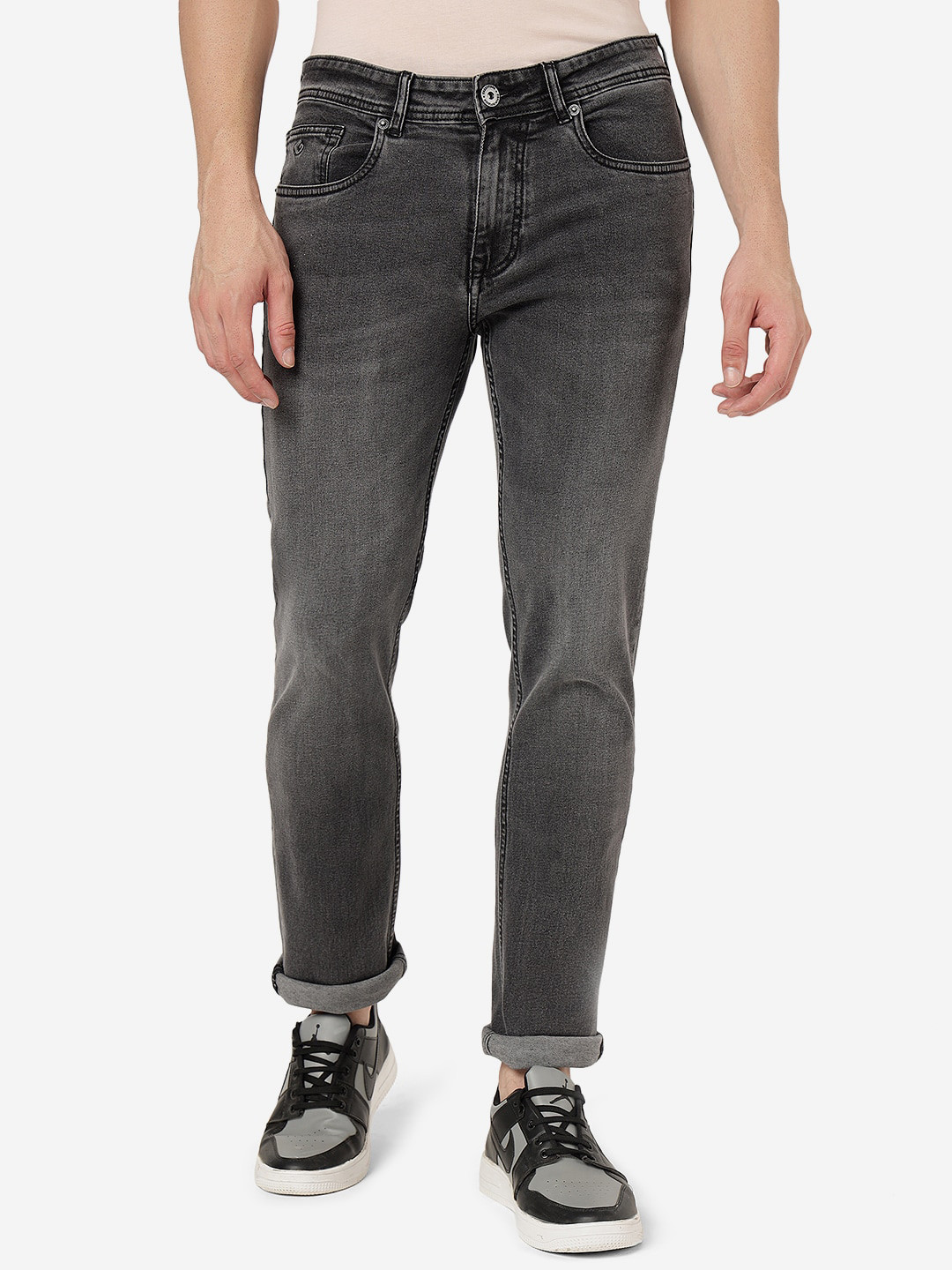 

Greenfibre Men Mid-Rise Stretchable Jeans, Grey