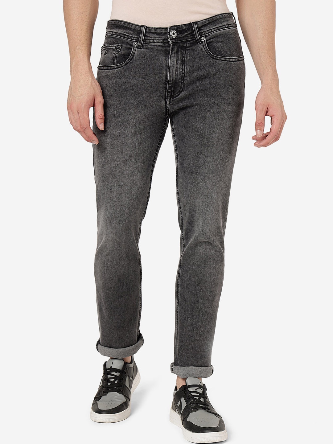

Greenfibre Men Mid-Rise Stretchable Jeans, Grey