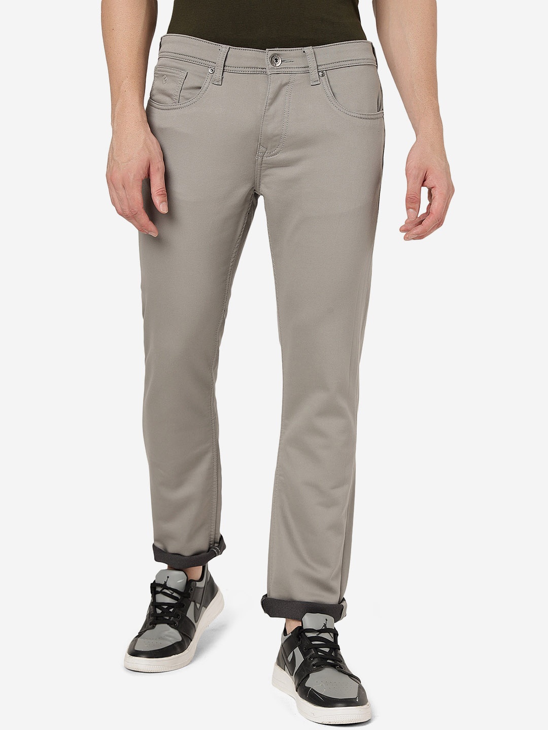 

Greenfibre Men Slim Fit Stretchable Jeans, Grey