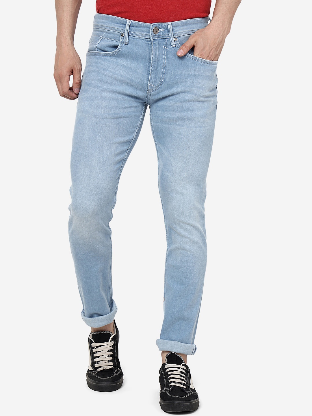 

JADE BLUE Men Light Fade Slim Fit Stretchable Jeans