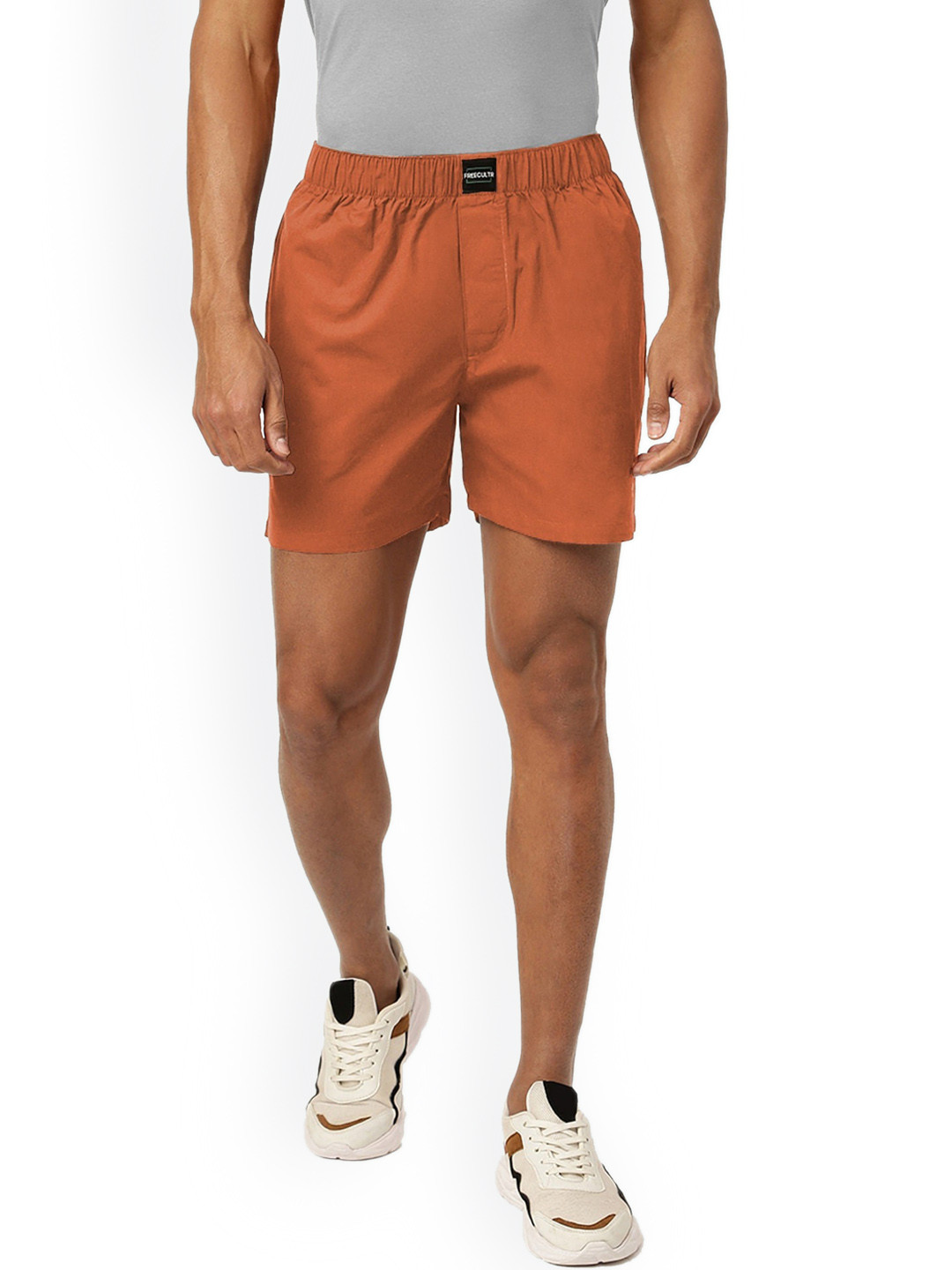 

FREECULTR Pure Cotton Mid-Rise Boxers FC-BXR-ORG-01, Orange