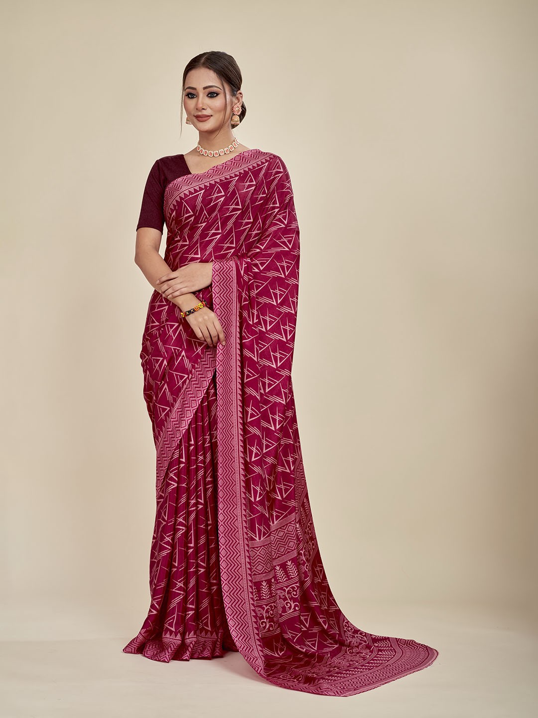 

MAHALASA Ethnic Motifs Printed Saree, Yellow