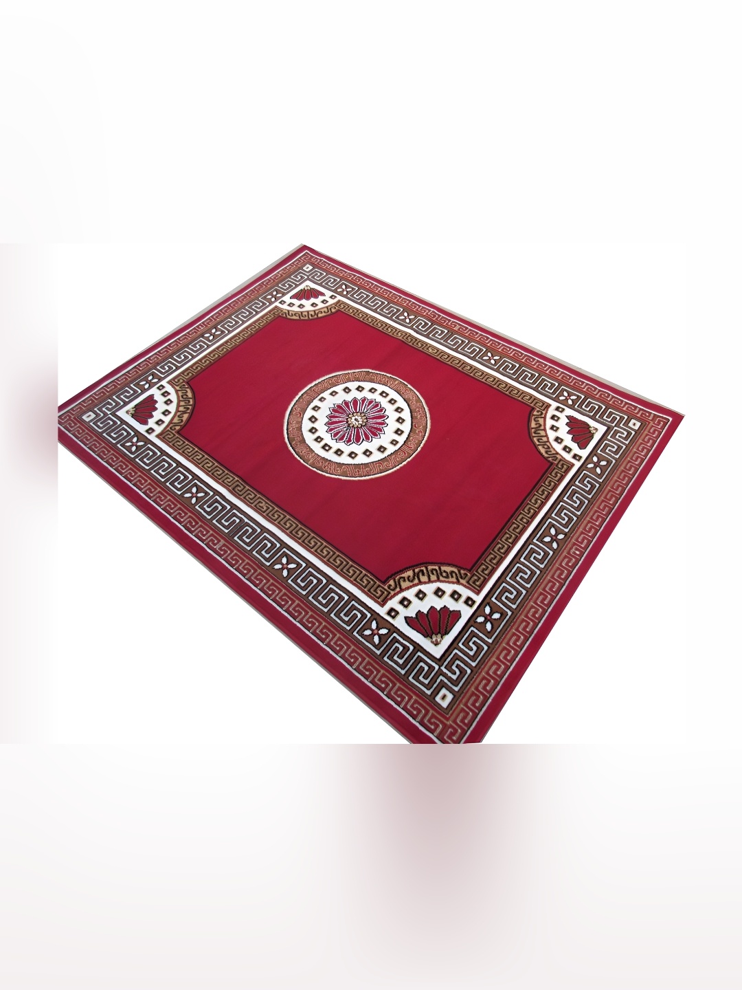 

Asad Emporium Rugs Red Ethnic No Shredding Polypropylene Carpet