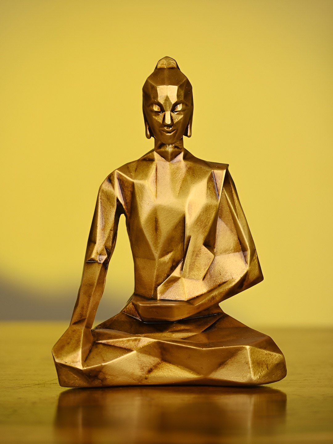 

Artarium LLP Gold Toned Textured Buddha Showpiece