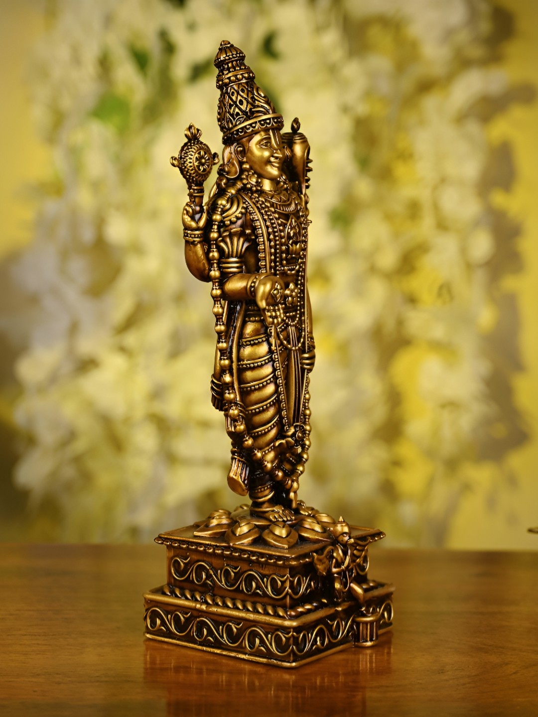 

Artarium LLP Brown & Gold Toned God Venkateshwar Showpiece