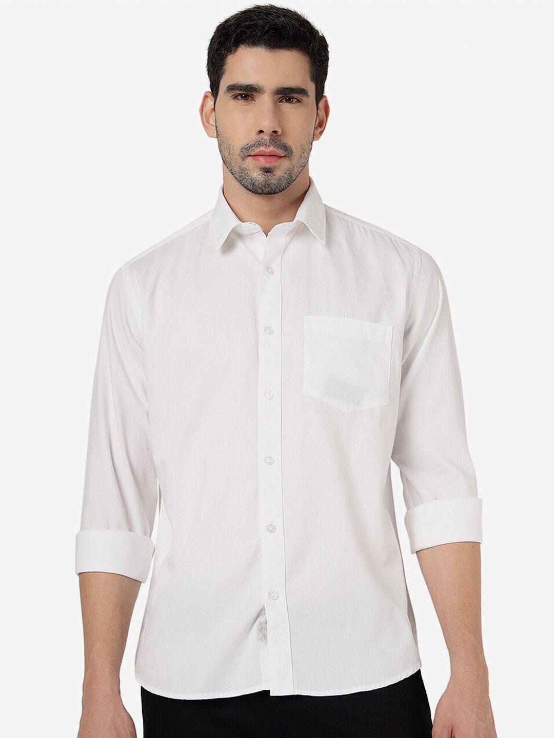 

Greenfibre Pure Cotton Casual Shirt, White
