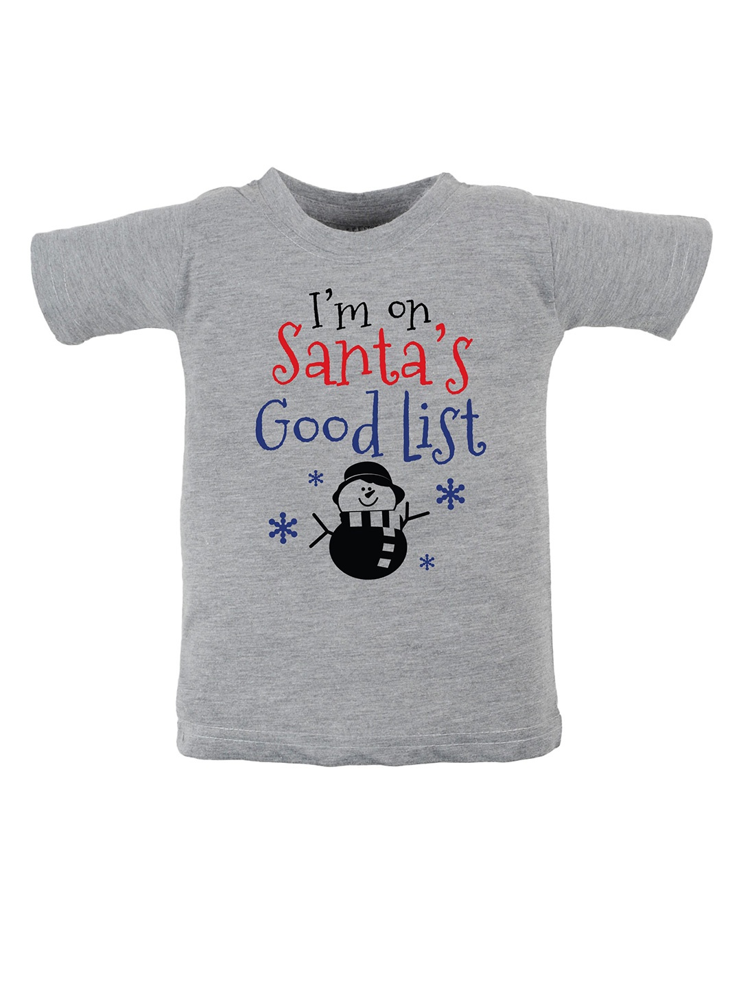 

FFLIRTYGO Kids Typography Printed Round Neck Pure Cotton T-shirt, Grey