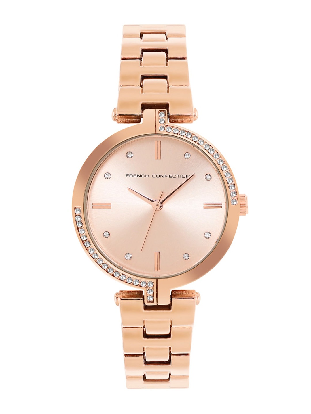

French Connection Women Stainless Steel Straps Analogue Watch FCW10RGM-R, Rose gold
