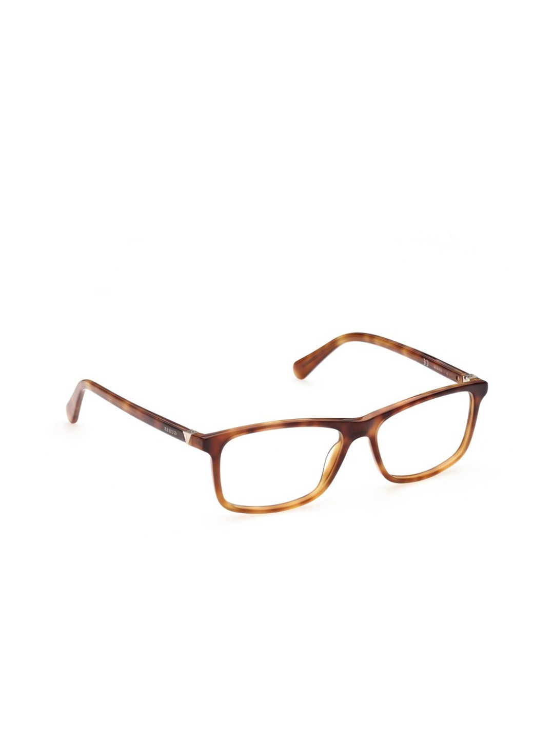 

GUESS Men Abstract Printed Full Rim Rectangle Frames, Brown