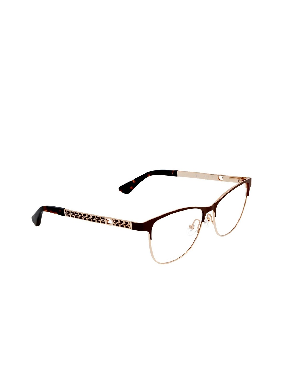 

GUESS Women Full Rim Square Frames, Brown