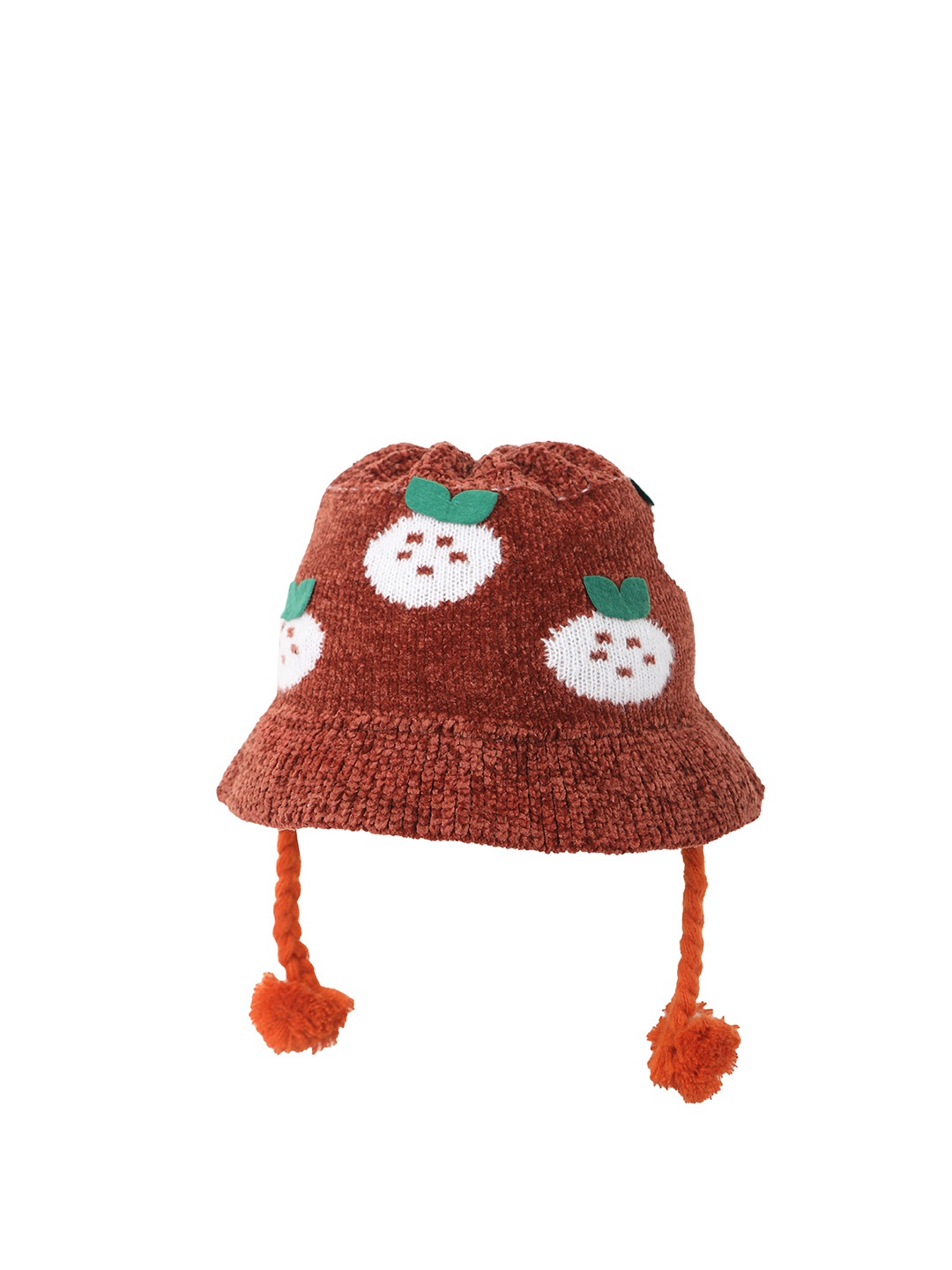 

FabSeasons Kids Printed Beanie, Brown