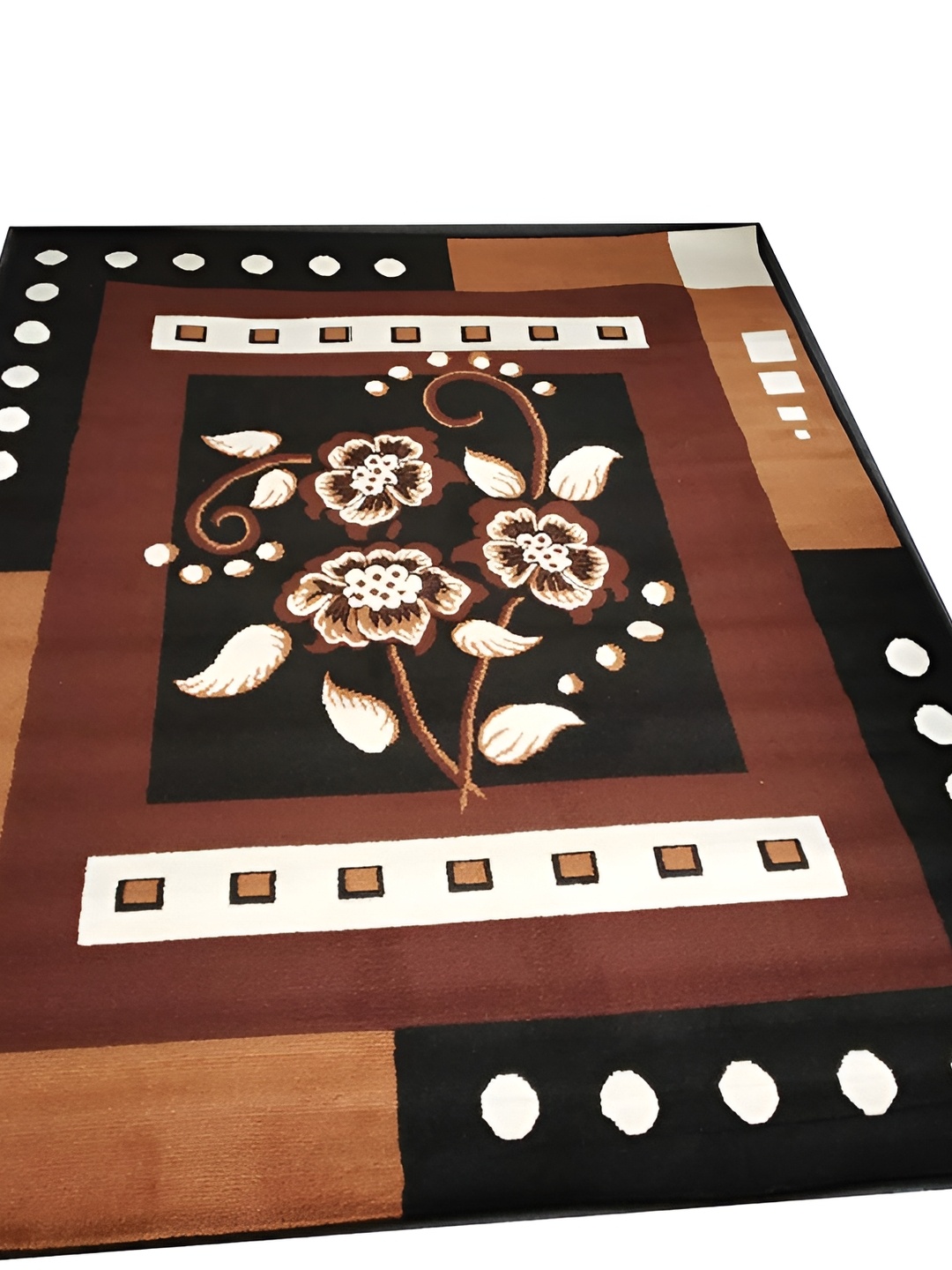 

Asad Emporium Rugs Brown Floral Anti Skid Carpet