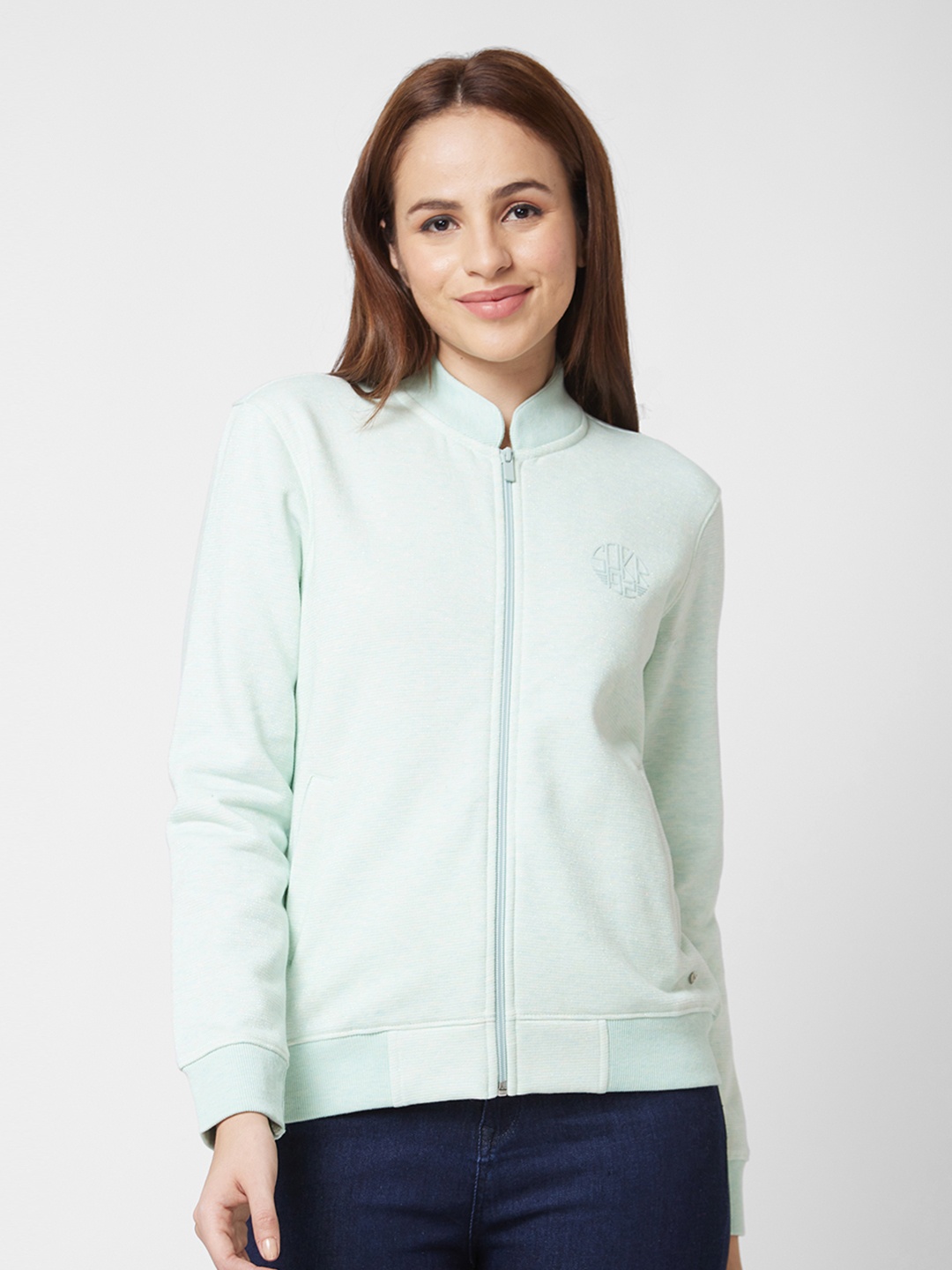 

SPYKAR Women Green Sweatshirt