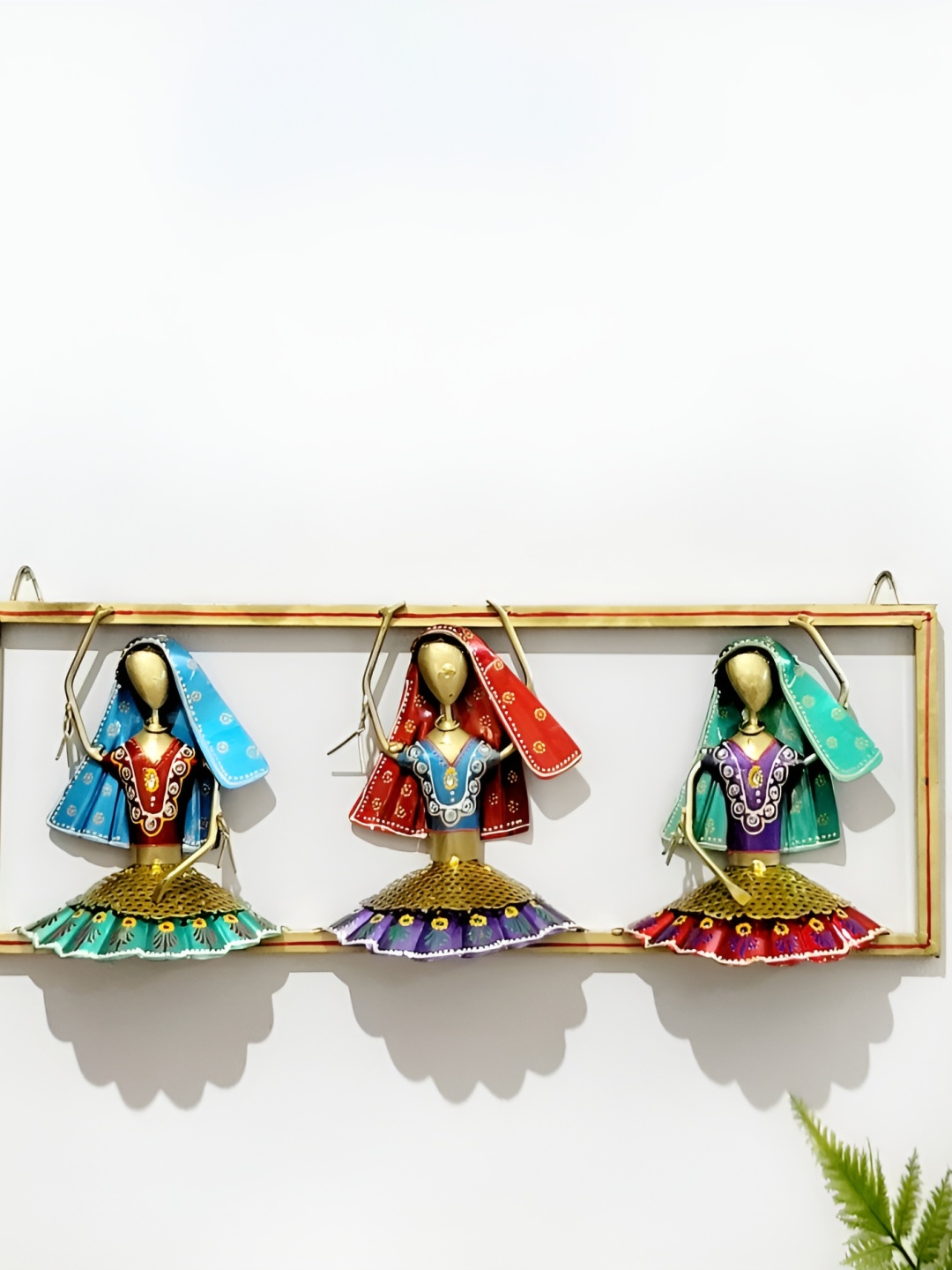

Kittens Blue & Red Rajasthani Dancing Wall Hanging Dolls