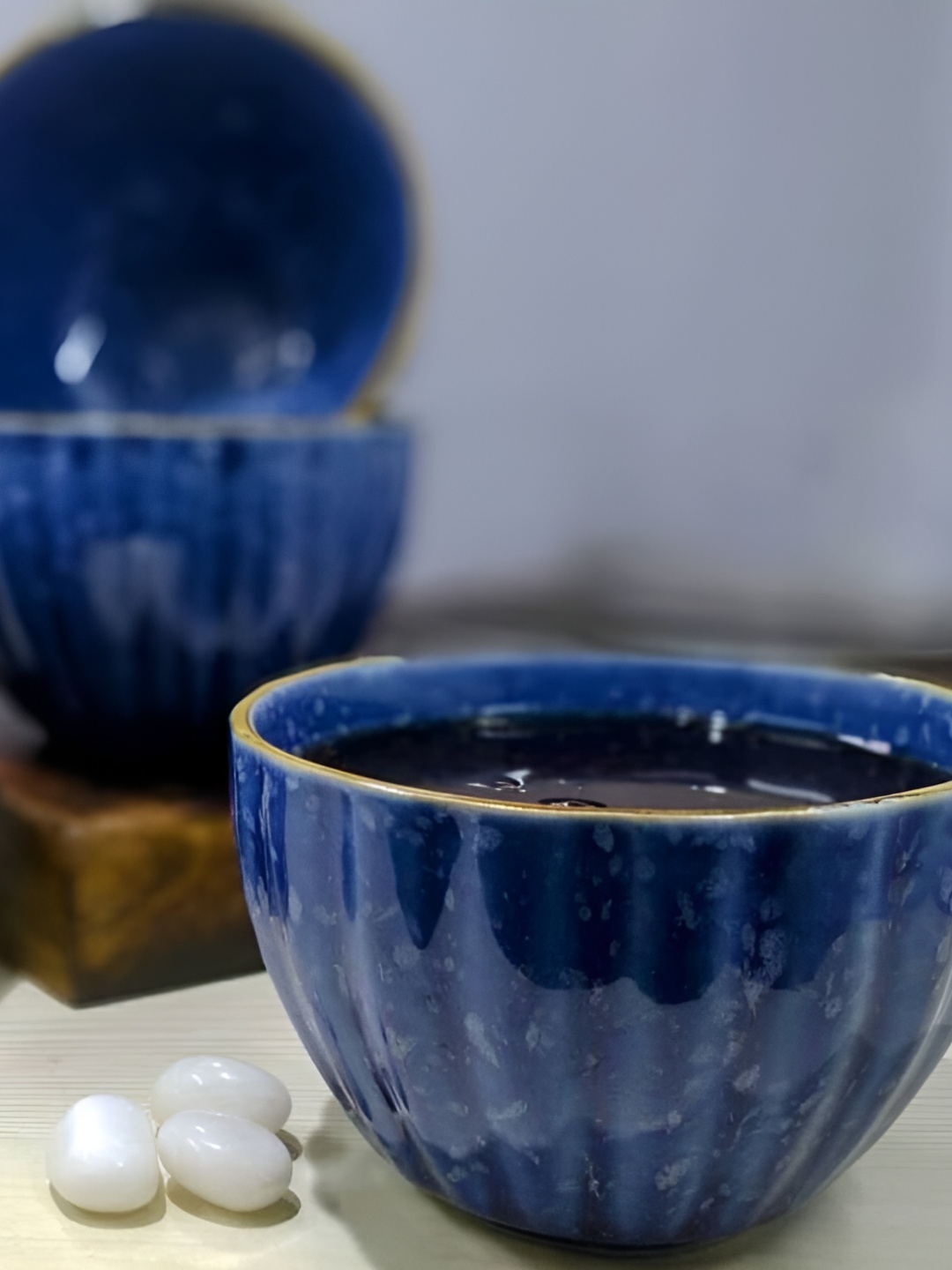 

Kittens Navy Blue 4 Pieces Printed Ceramic Glossy Bowls
