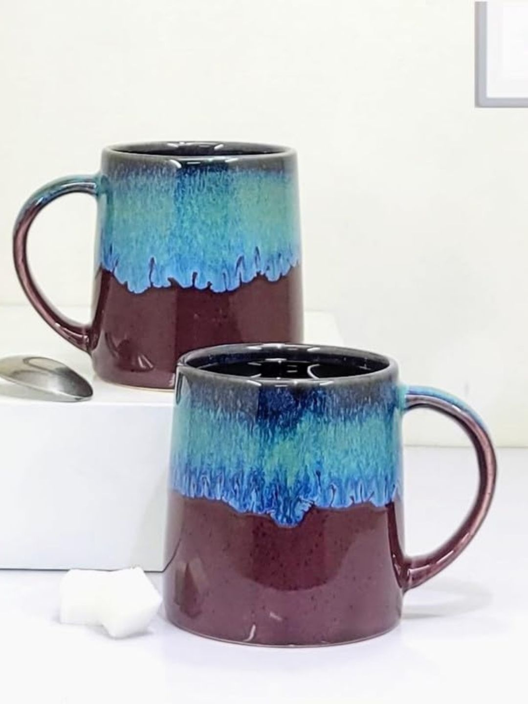 

Kittens Black & Blue2 Pieces Ceramic Glossy Mugs 300 ml