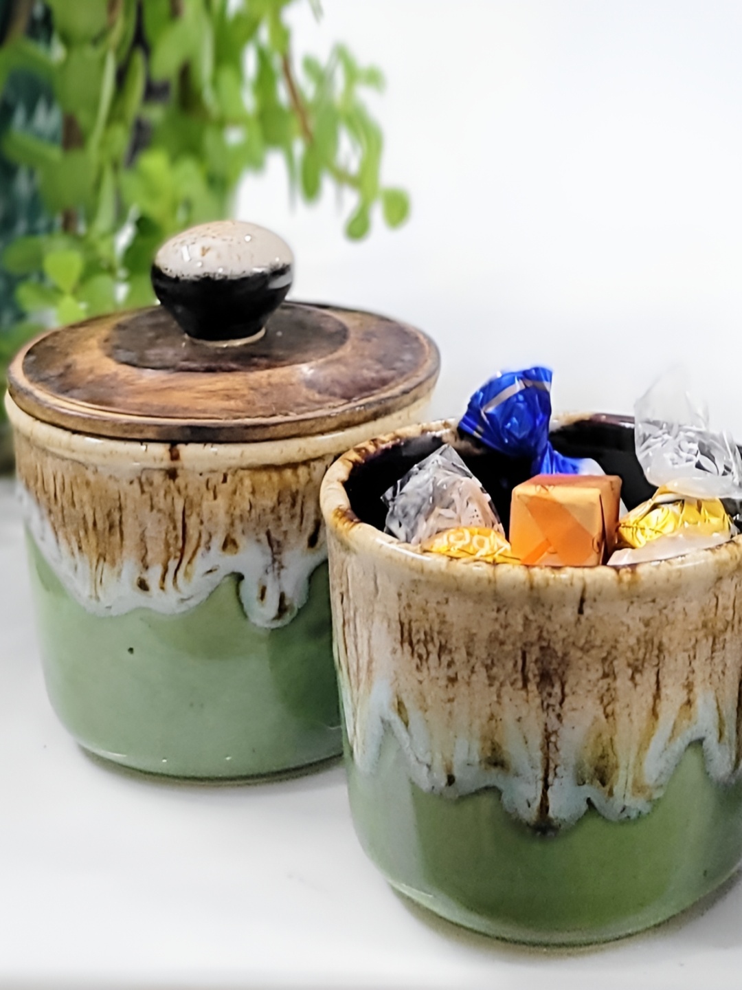 

Kittens Green & Brown Ceramic Dishwasher and Microwave Safe Food Container 300ml