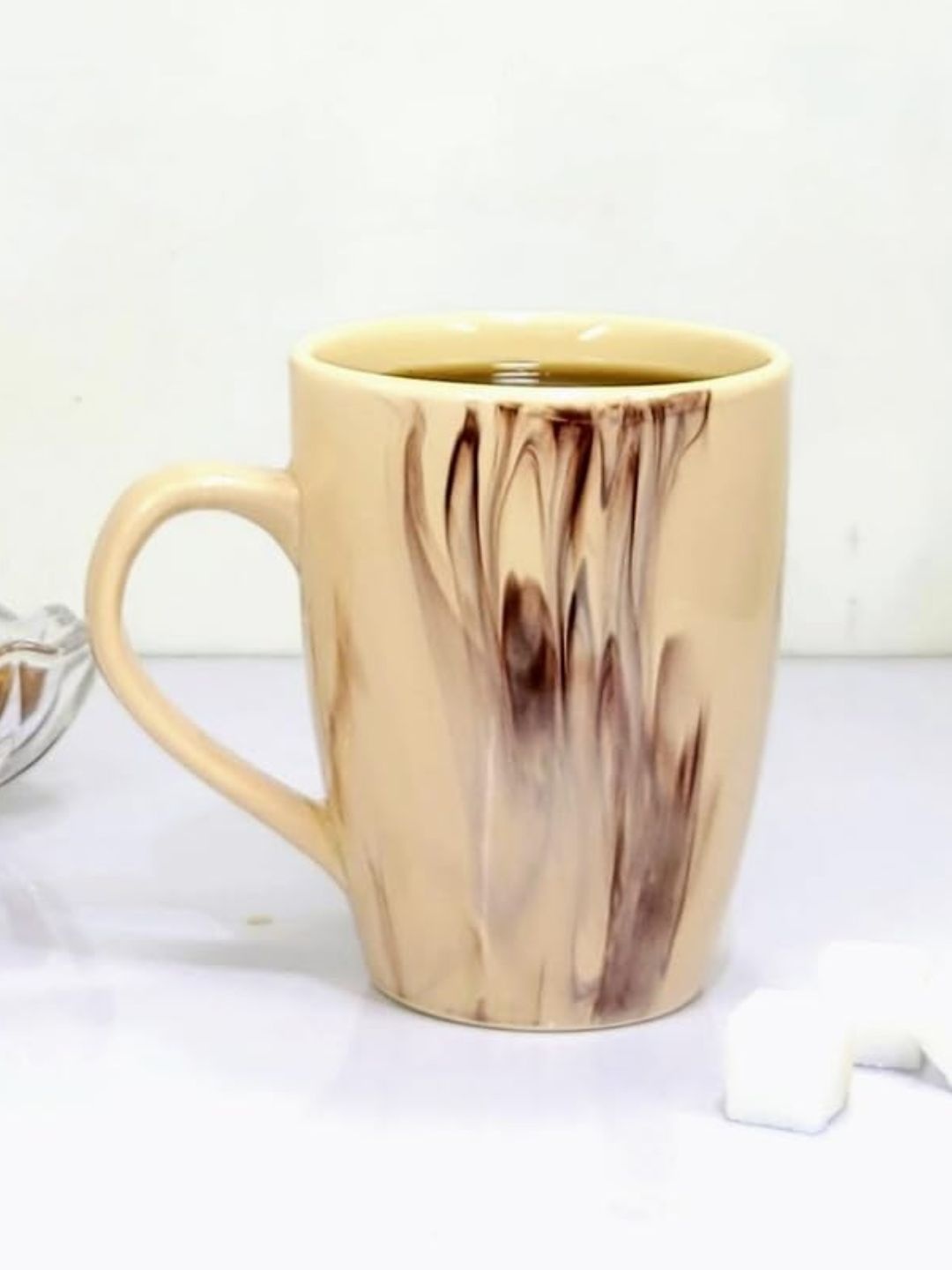 

Kittens Beige Handcrafted and Hand Painted Solid Ceramic Glossy Cups and Mugs