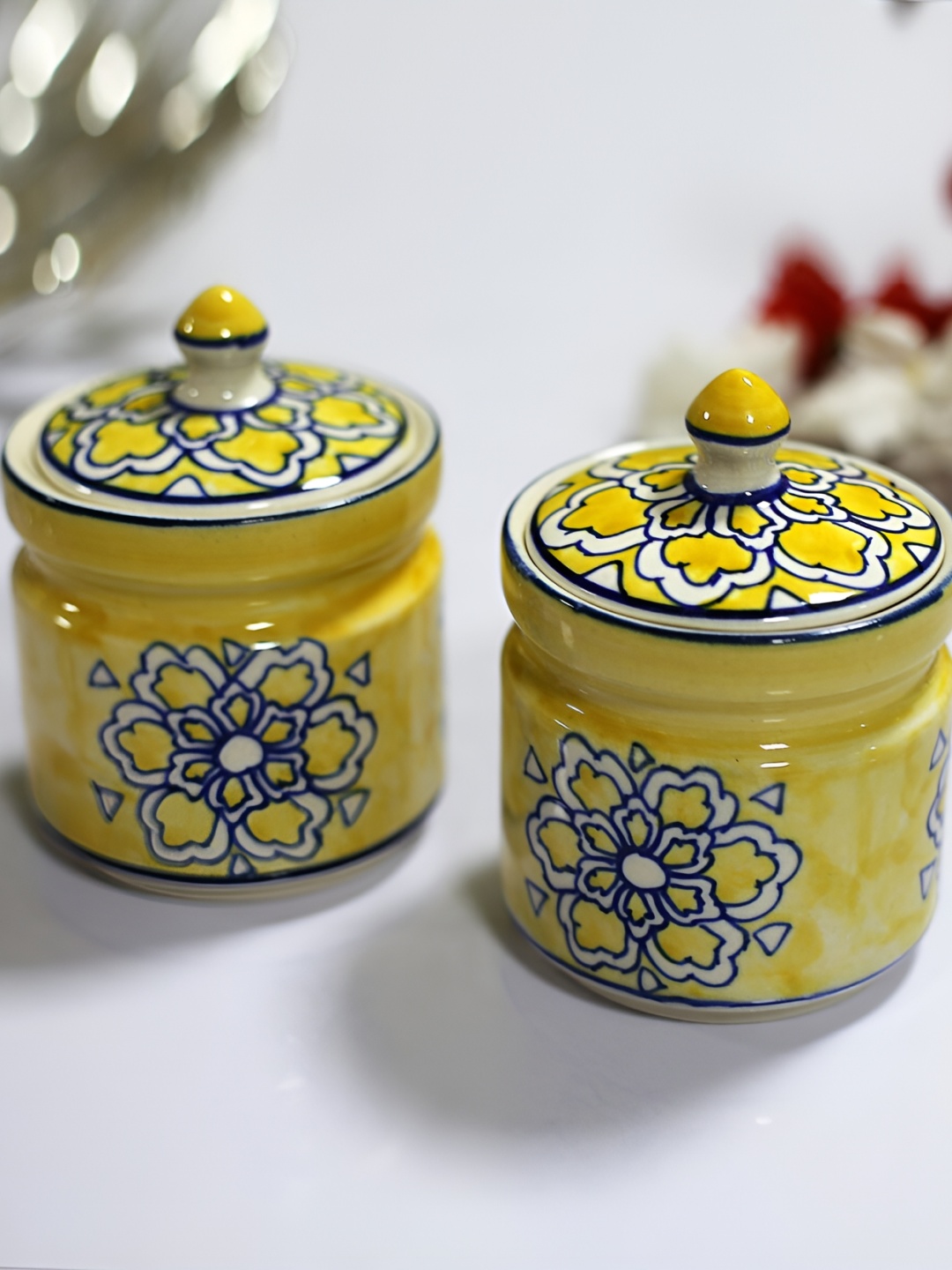 

Kittens Yellow 2 Pieces Ceramic Food Container