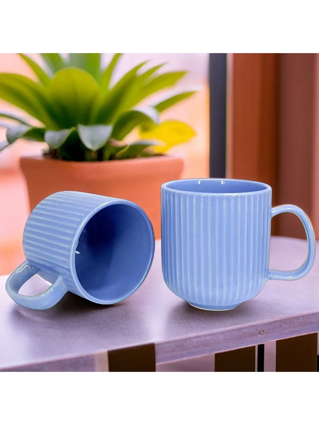 

Kittens Blue 2 Pieces Ceramic Glossy Mugs 300ml