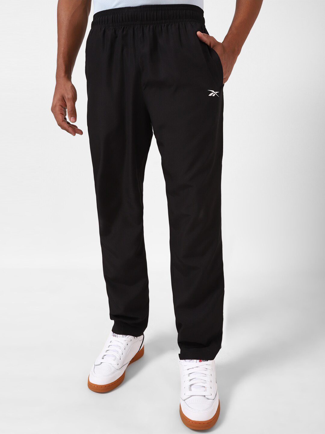 

Reebok Men El Woven Ul Mid-Rise Track Pants, Black