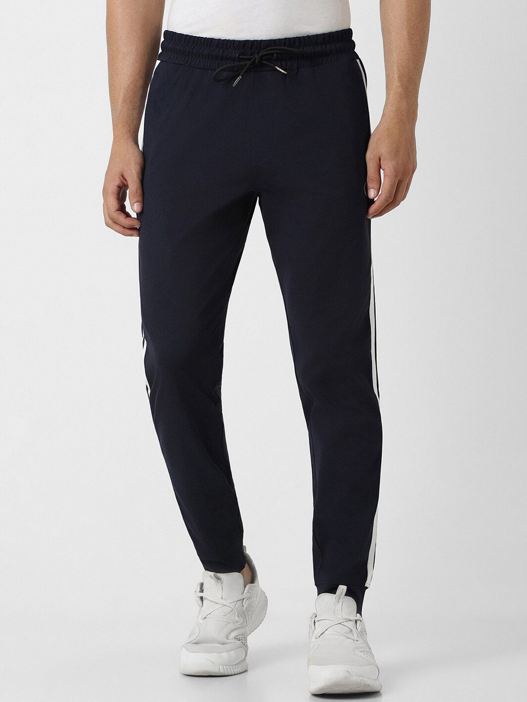 

Van Heusen Flex Men Mid-Rise Slim-Fit Joggers, Navy blue