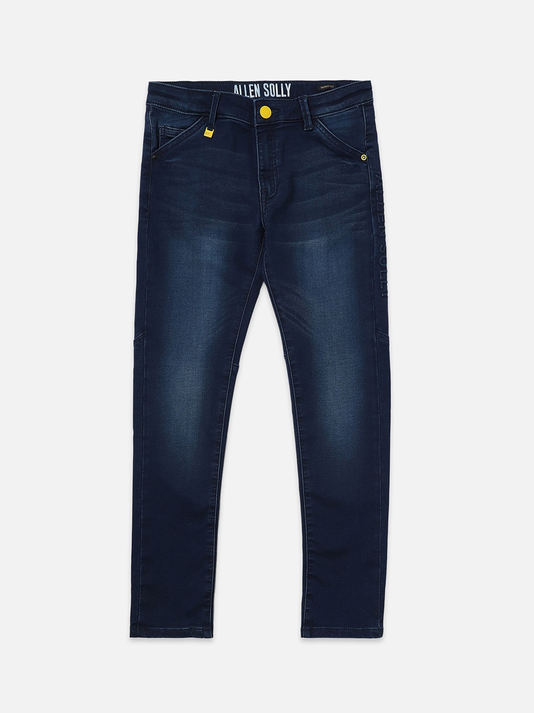 

Allen Solly Junior Boys Clean Look Skinny Fit Stretchable Jeans, Navy blue