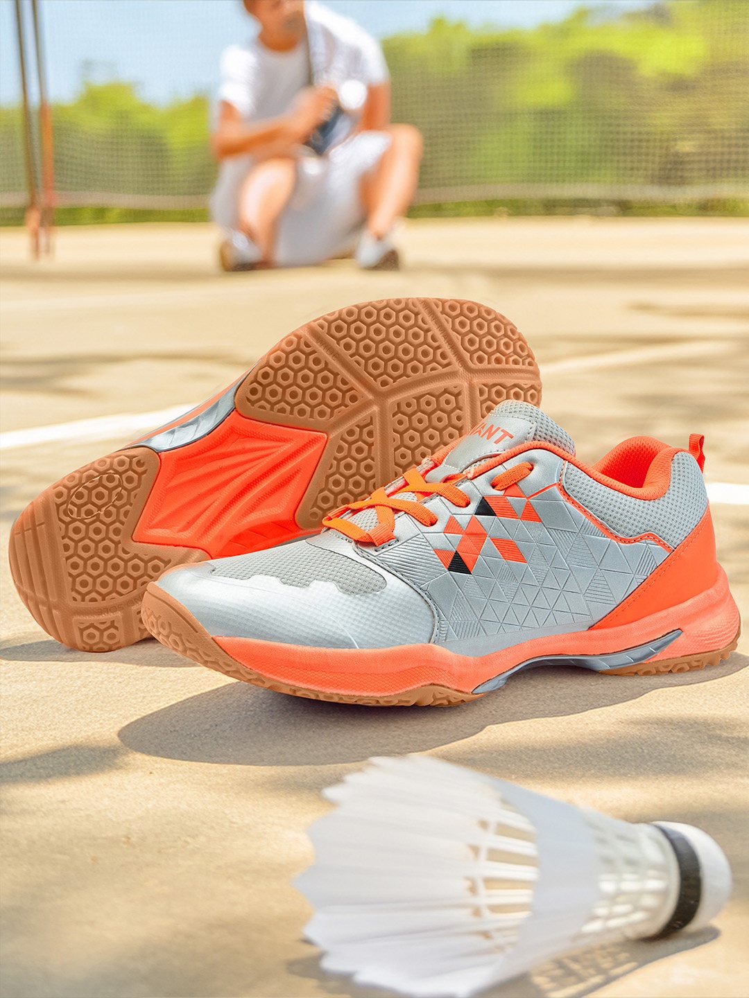 

Avant Men Fluid X 2.0 Mesh Badminton Shoes, Grey