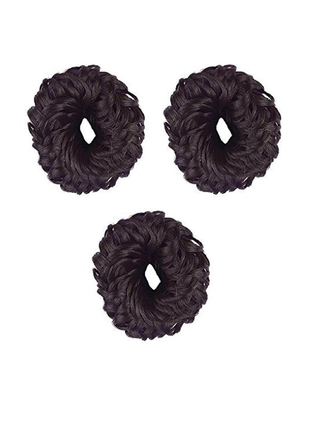 

CHRONEX Set of 3 Hair Juda Extension Hair Band - Black