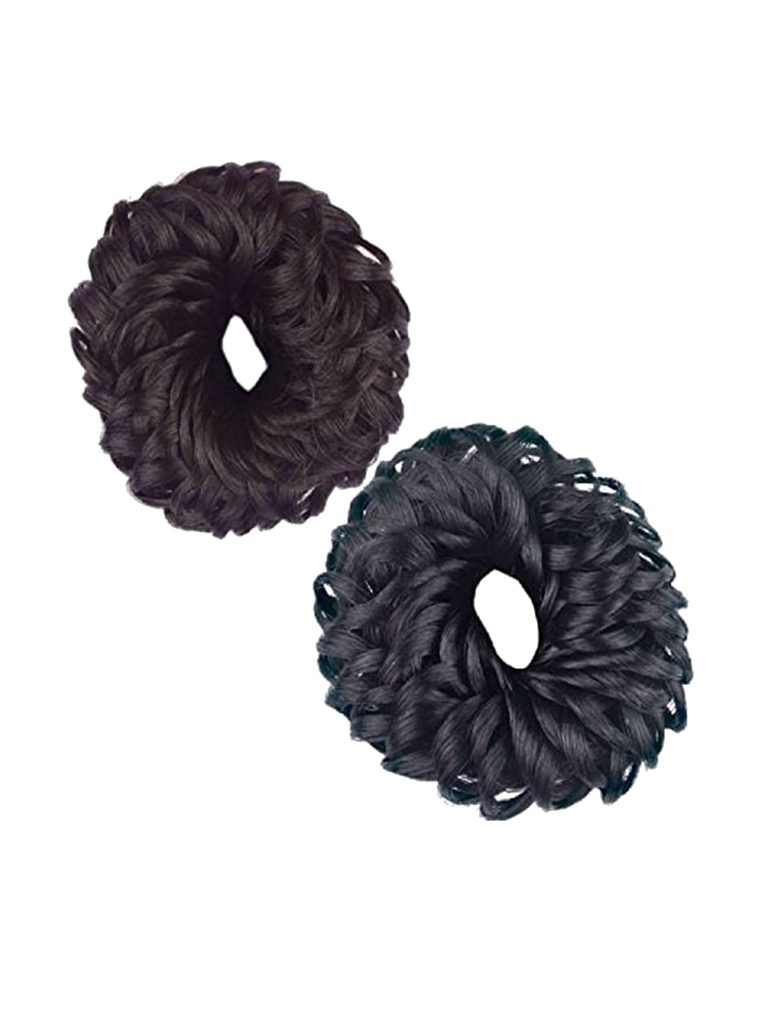 

CHRONEX Set of 2 Hair Juda Extension Hair Band - Black & Brown