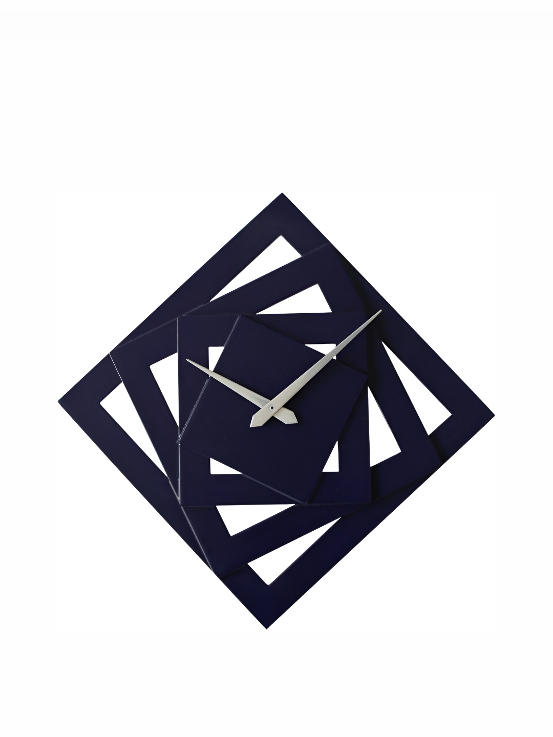 

Crimson Knot Navy Blue & Grey Textured Square Contemporary Wall Clock
