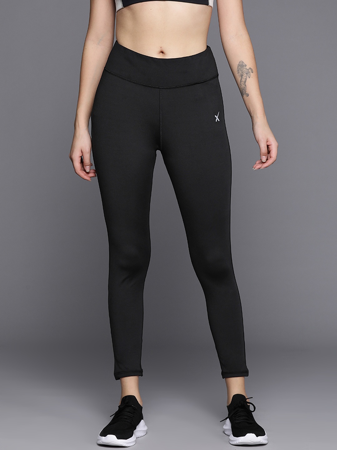 

HRX by Hrithik Roshan Cropped Running Tights, Black