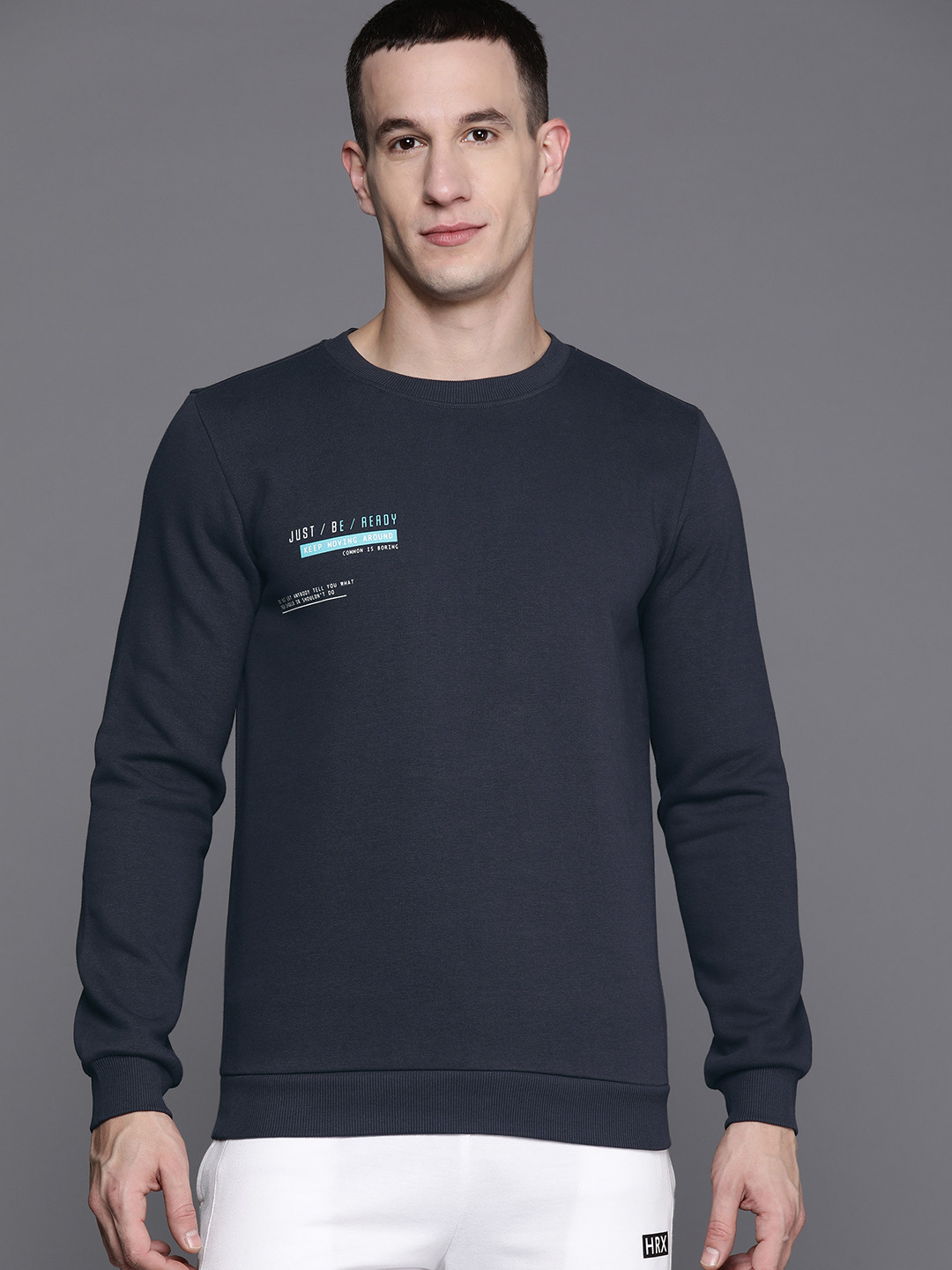 

HRX by Hrithik Roshan Men Printed Sweatshirt, Black