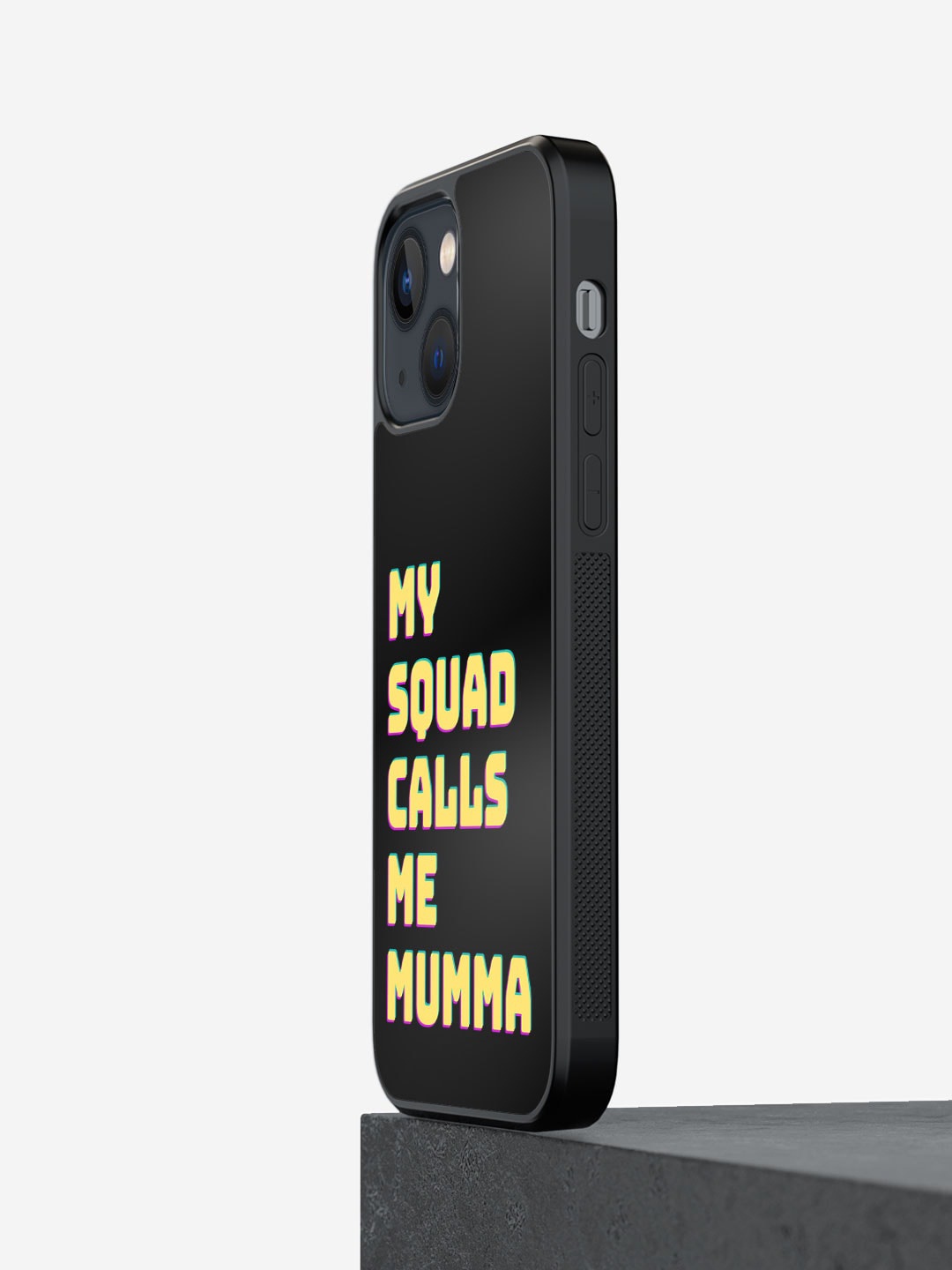 

macmerise Typography Printed iPhone 13 Mini Phone Bumper Case, Black