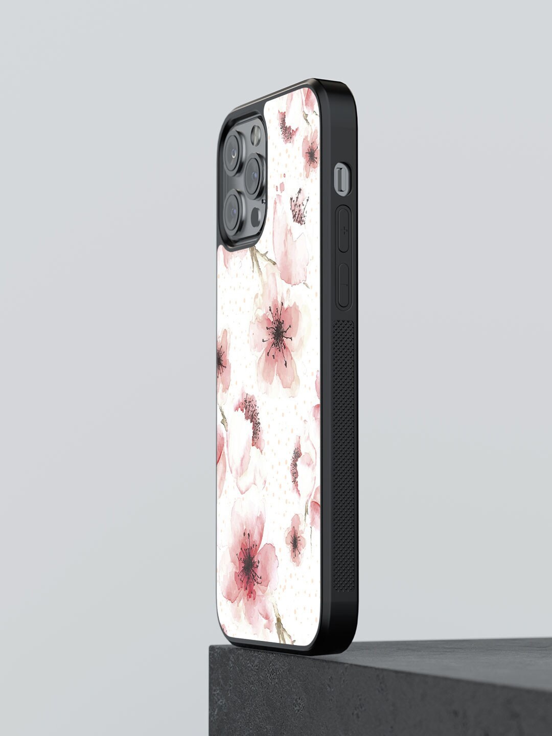

macmerise Floral Printed iPhone 12 Pro Max Phone Bumper Case, White
