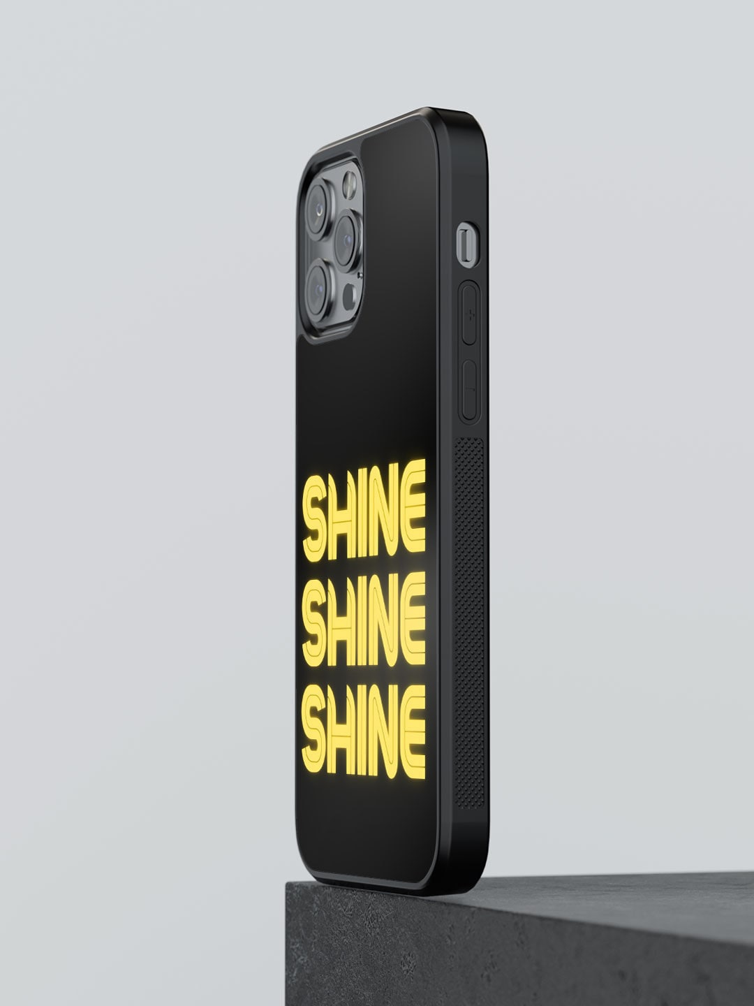 

macmerise Typography Printed iPhone 12 Pro Max Phone Bumper Case, Black