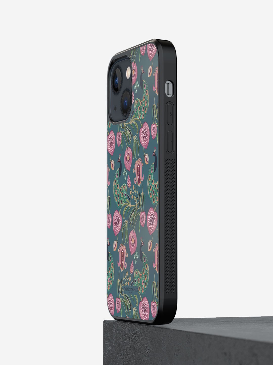 

macmerise Floral Printed iPhone 13 Mini Phone Bumper Case, Green