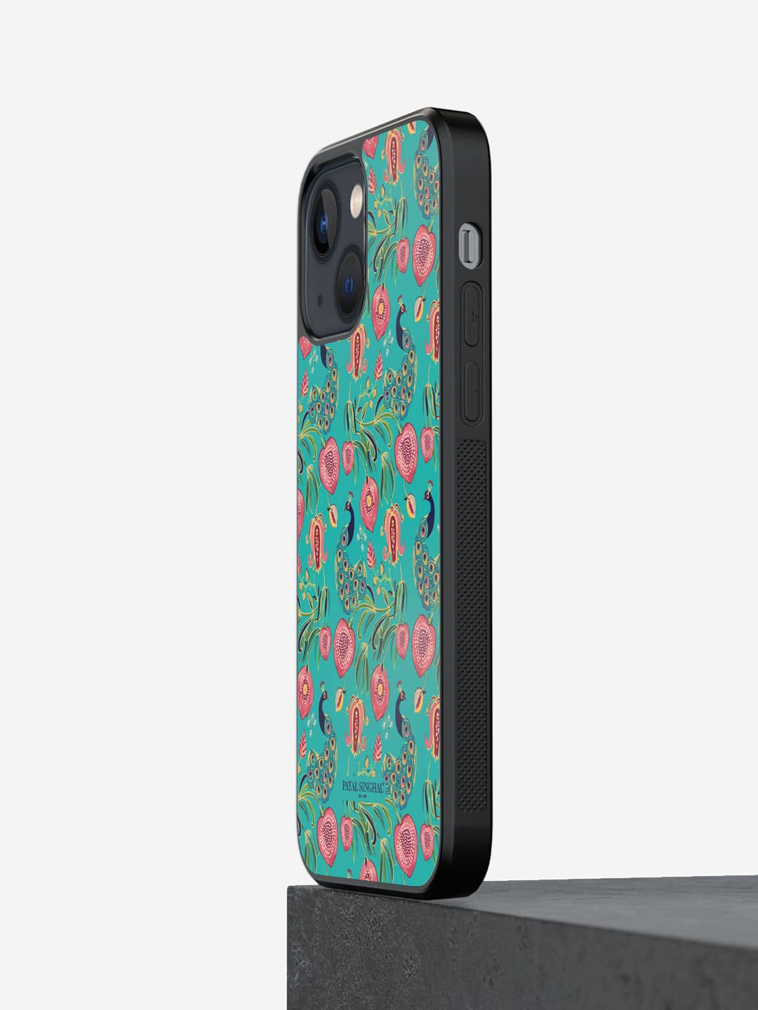 

macmerise Floral Printed iPhone 13 Mini Phone Bumper Case, Green