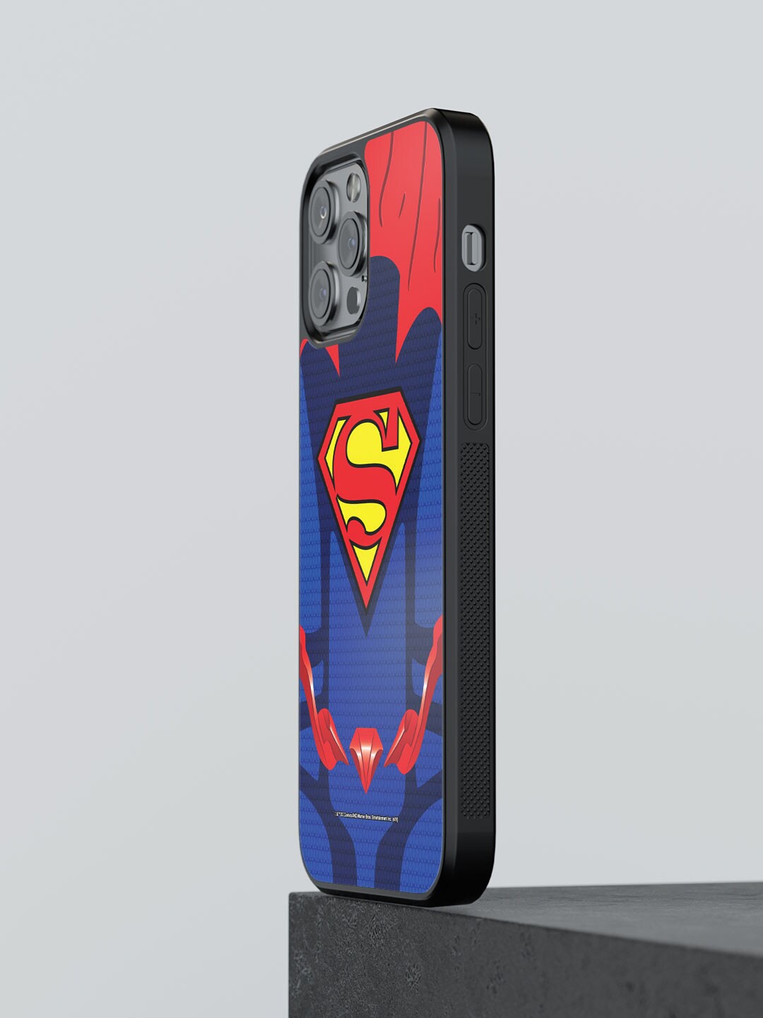 

macmerise Suit up Superman Printed iPhone 12 Pro Max Phone Bumper Case, Blue