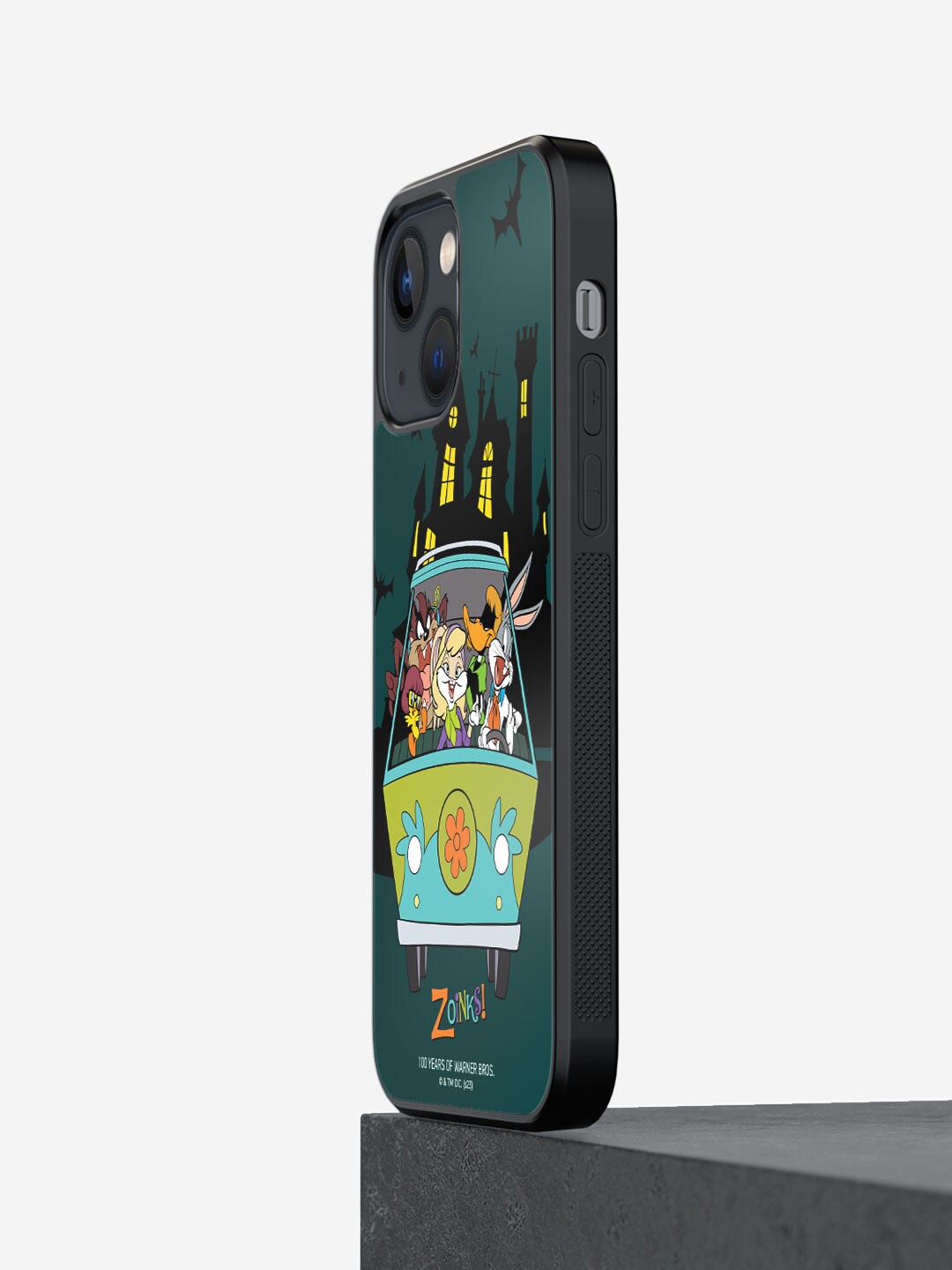 

macmerise Looney Zoinks Printed iPhone 13 Mini Phone Bumper Case, Black