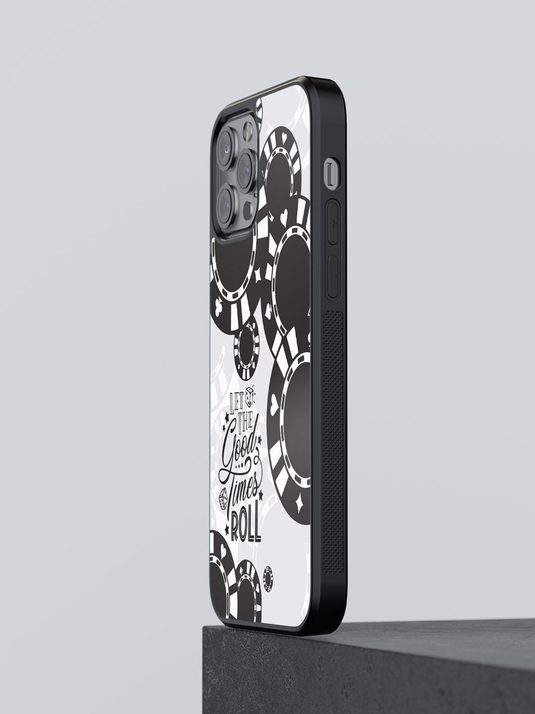 

macmerise Let the Good Times Roll Printed iPhone 12 Pro Max Phone Bumper Case, White