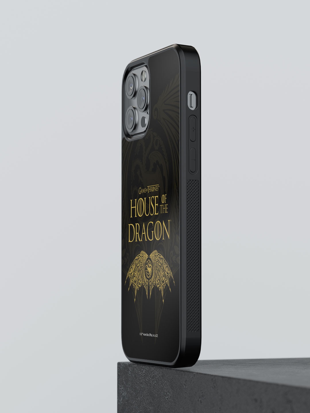 

macmerise Winged Targaryen Crest Printed iPhone 12 Pro Max Phone Bumper Case, Black