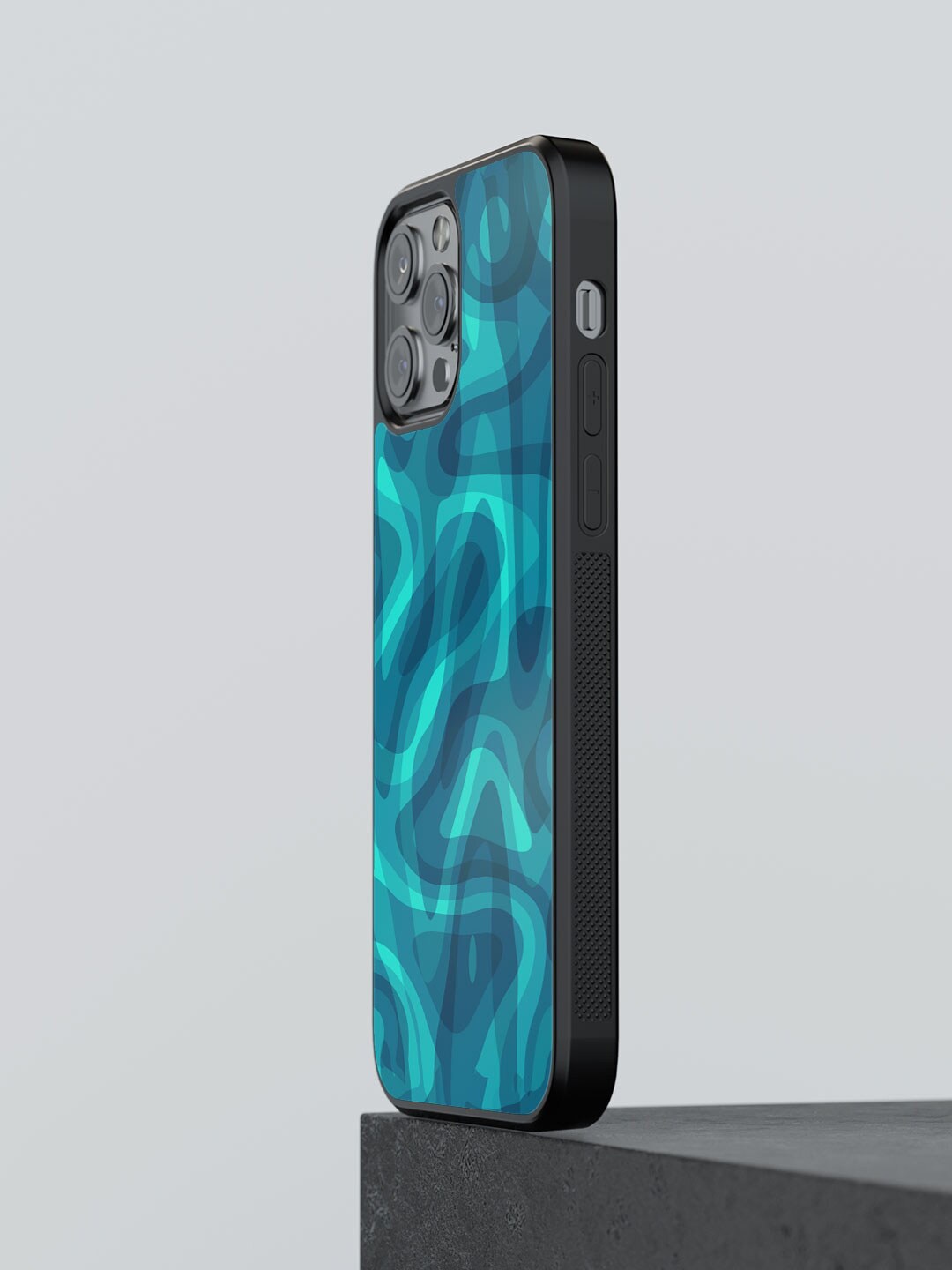 

macmerise Water Reflection Printed iPhone 12 Pro Max Phone Bumper Case, Green