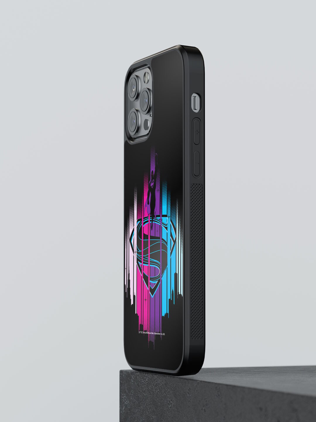 

macmerise Printed iPhone 12 Pro Max Phone Bumper Case, Black