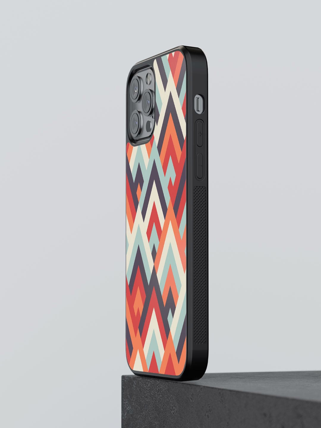 

macmerise Chevron Printed iPhone 12 Pro Max Phone Bumper Case, Orange