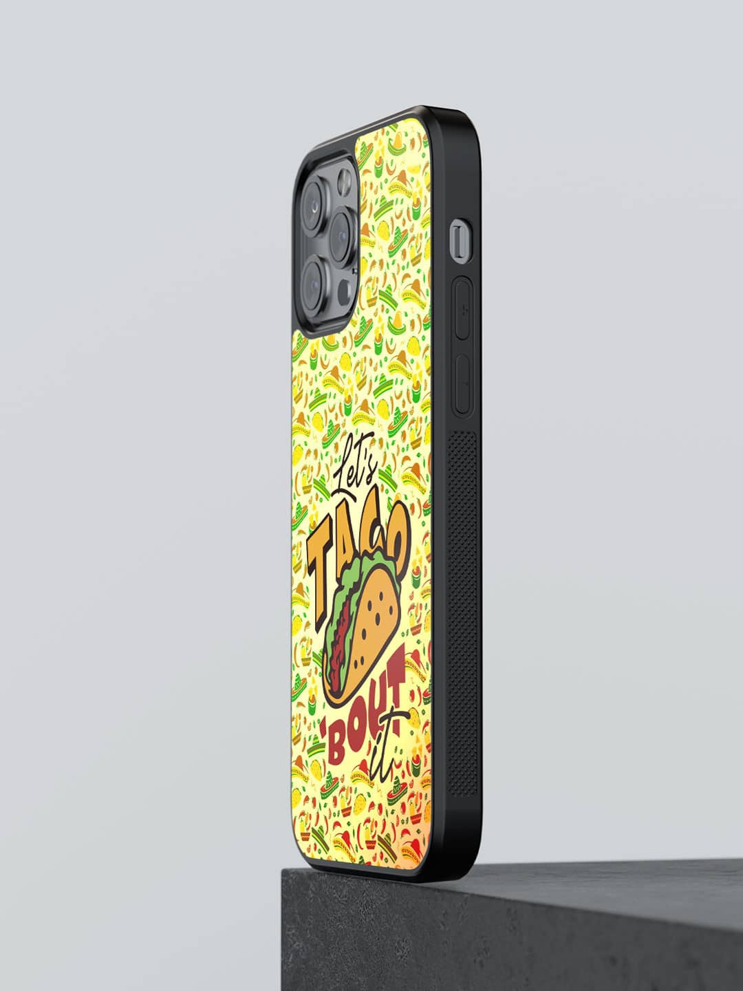 

macmerise Lets Taco Bout It Printed iPhone 12 Pro Max Phone Bumper Case, Yellow